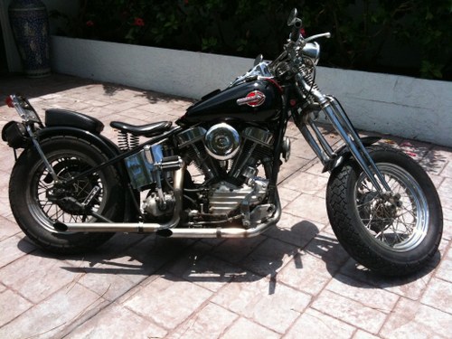 Period-correct 1954 Harley Pan Head, outlaw chopper For Sale