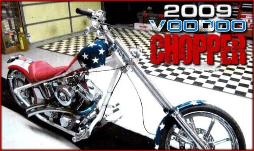 2009 VooDoo Custom Chopper Motor~Cycle Red(~)White + Blue Kaufen Bei