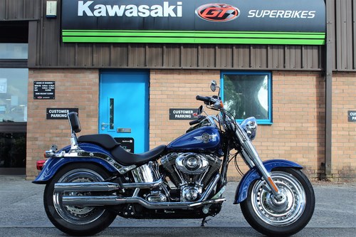 2015 15 Harley-Davidson FLSTF Fatboy **Blue** For Sale
