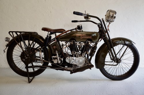 1921 Harley Davidson Model F. Fully restored, near mint condition For Sale