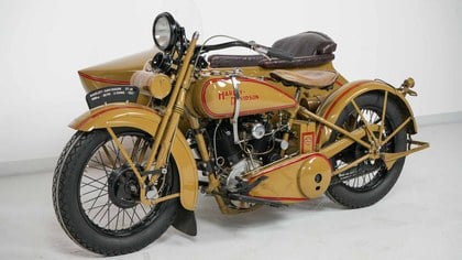 Harley Davidson Model J 1927 1000cc 2 cyl ioe combination