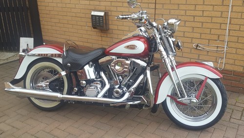 2001 Harley Davidson Softail Heritage Springer Dark red Manual,