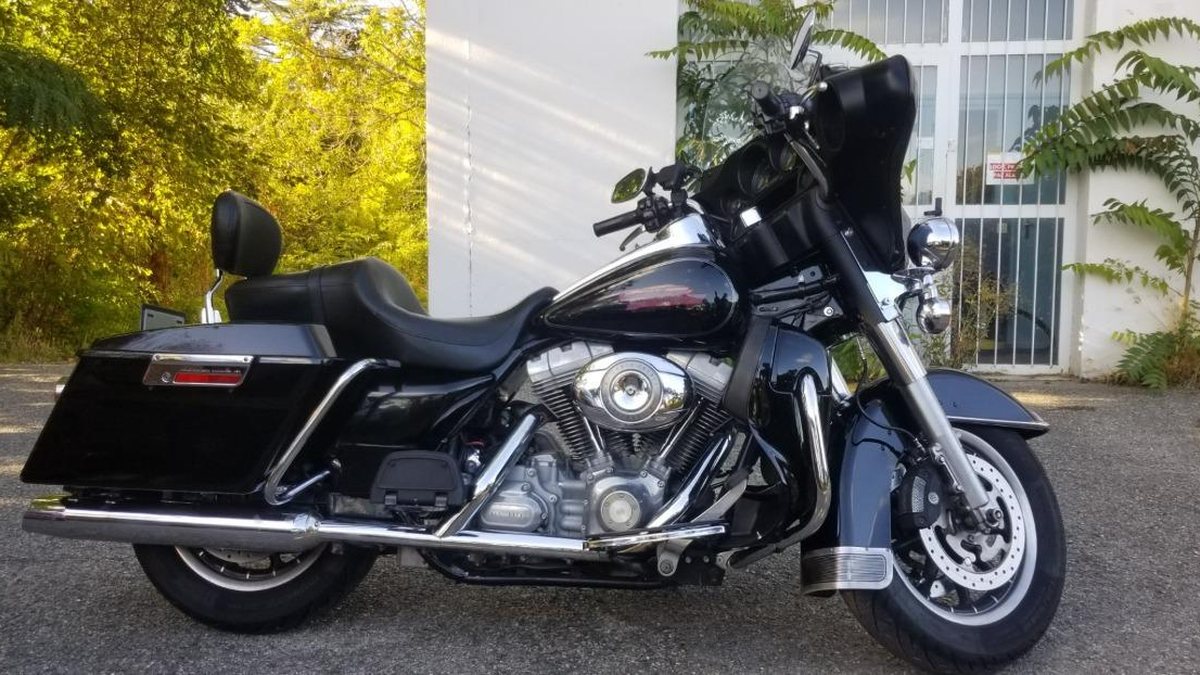2007 Harley Davidson Electra Glide Black Manual, speed in
