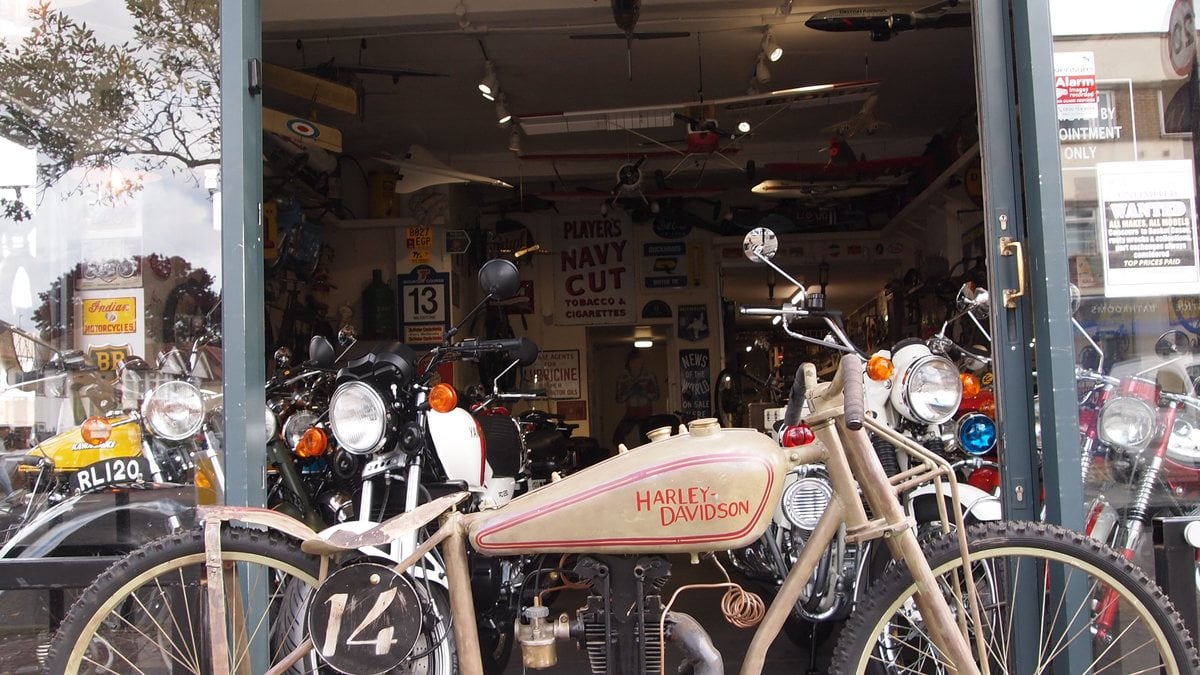 1927 Harley Davidson 350 Peashooter Green Manual, speed in