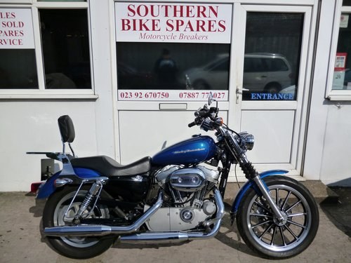 2005 Harley Davidson XL883C Sportster Custom (Blue) 883CC For Sale