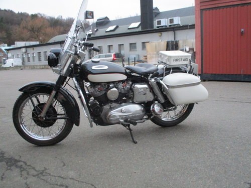1957 Harley sportster police bike In vendita