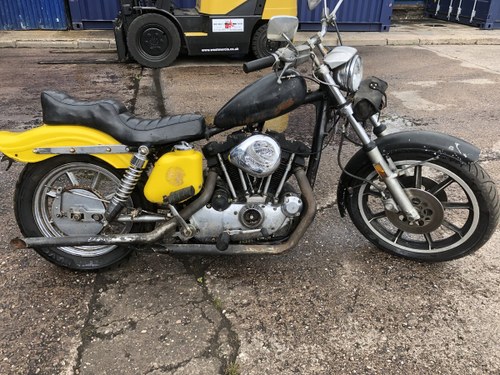 1972 Harley Davidson 1000cc Ironhead Sportster kickstart  In vendita