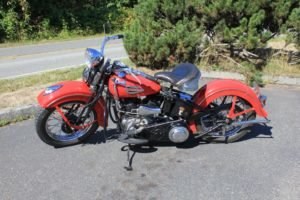 1940 Harley Davidson Solo  Clean Restored Red Driver  $19.9k For Sale