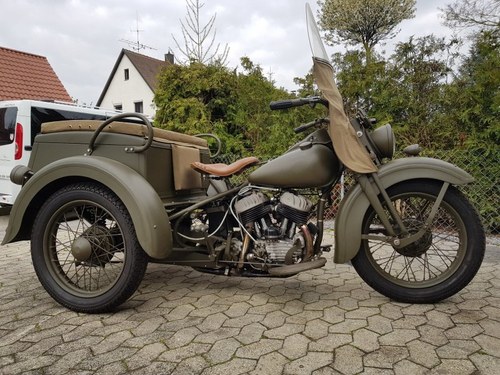 Very rare 1942 Harley Davidson WLC Servicar SOLD
