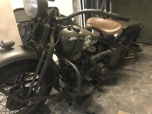 1942 Harley Davidson militairy hd wla bike For Sale