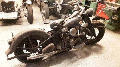 1957 Harley Panhead  Police Bike In vendita