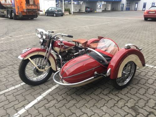 1943 WLC Harley Davidson 750cc with Steib 500 side SOLD