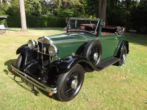 1931 HILLMAN WIZARD COUPE CABRIOLET 2 SETER WITH DICKY SEAT In vendita