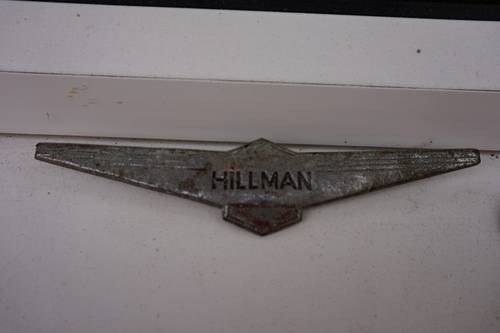 1948 hillman 10hp minx boot lid badge & rear light SOLD