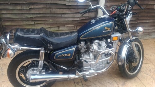1983 CX500 Custom in blue 3,400 dry miles For Sale