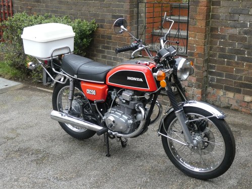 1976 Honda CB200  8,796 genuine miles & unrestored For Sale