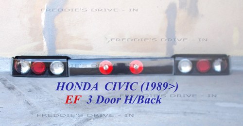 1989 3 Piece Set of Rear Custom Lights for the _ HONDA CIVIC For Sale