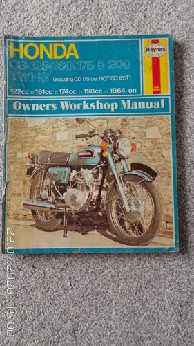 Honda CB haynes manual In vendita