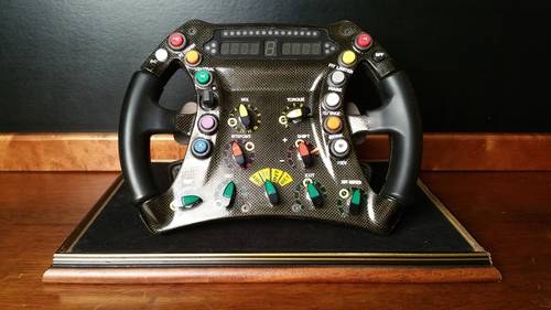 2008 Rubens Barrichello race used steering wheel In vendita