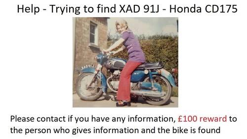 1971 Wanted - Information on whereabouts of XAD 91J
