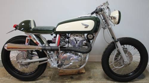 1976 Honda 250 cc Twin Cafe Racer Derived from a CJ 250   SOLD