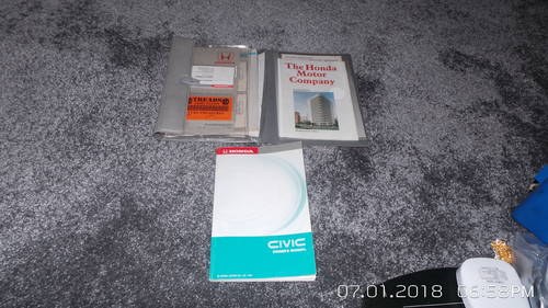 civic owners hand book For Sale