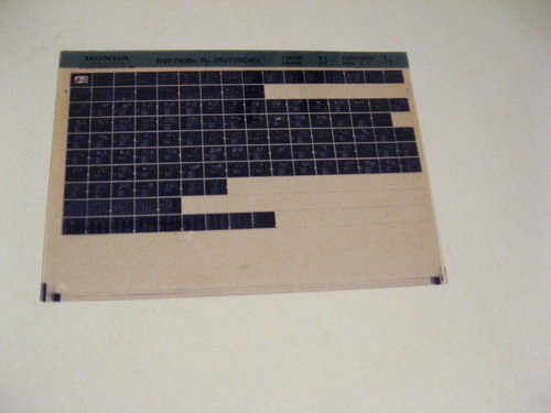 1995 Parts microfiche for Honda RVF750Rr - Rs For Sale