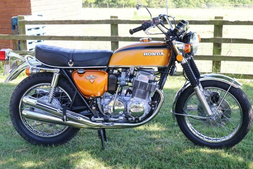 Honda CB750 CB 750 K2 1972 Candy Gold, low miles and untouch SOLD