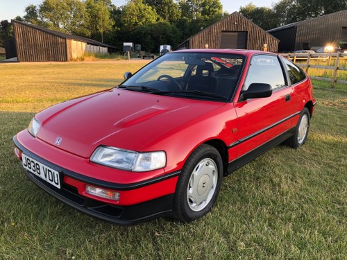 1991 CRX 1.6i 16V, Exceptional and only one former keeper. SOLD