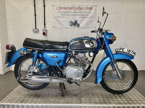 HONDA CD175, 1973/M, 873 MILES, BLUE, ORIGINAL CONDITION SOLD
