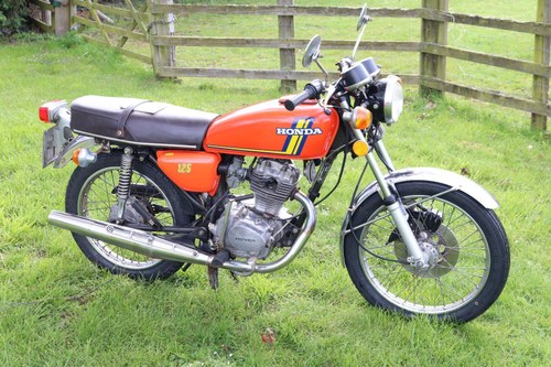 Honda CB125 S CB 125 S 1976 UK bike, runs and rides SÅLD