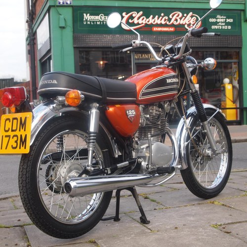 1974 Honda CB125S Time Warp Condition, 2465 Miles. SOLD SOLD. SOLD