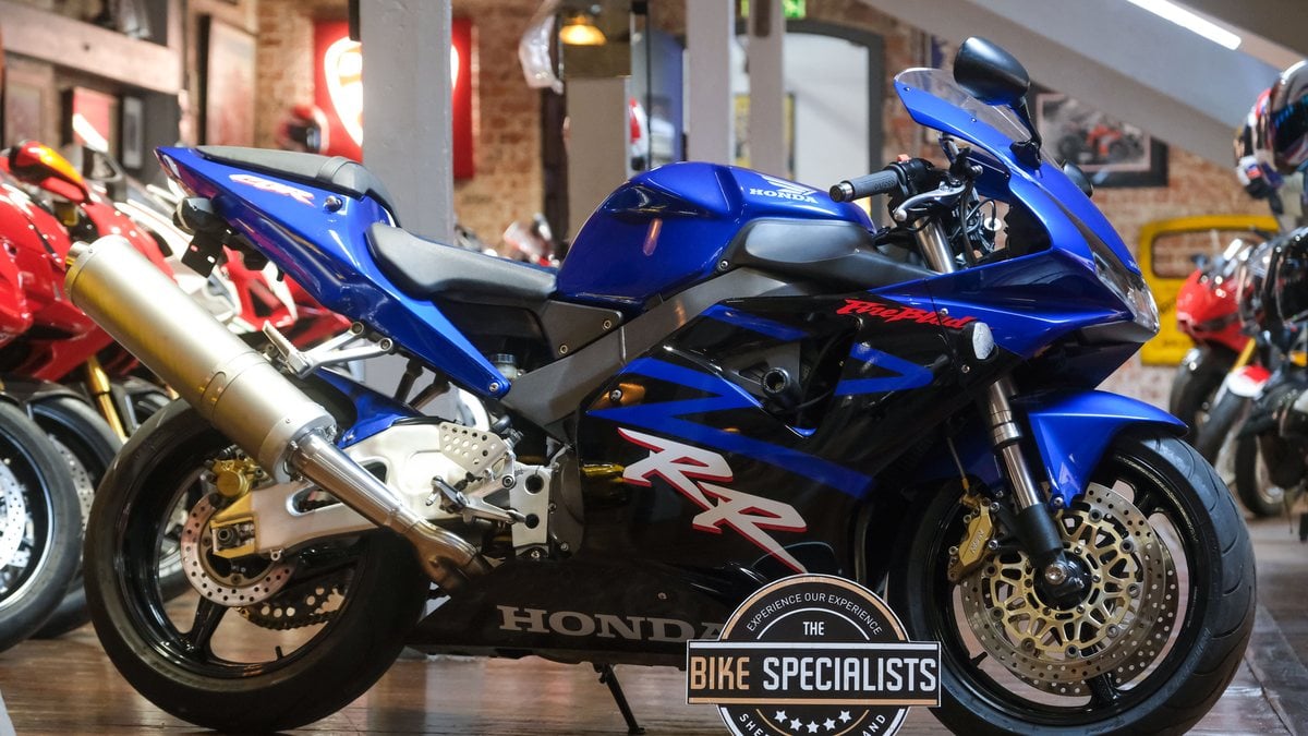 2003 Honda CBR 900RR Fireblade Blue Manual, speed in United