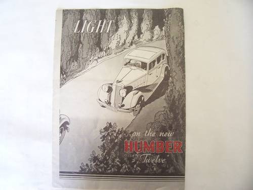 1933 Humber The New Twelve