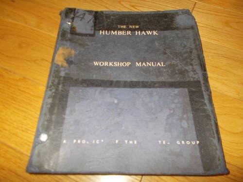 0000 humber hawk workshop manual For Sale