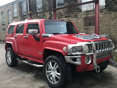 2007 HUMMER H3 3.7 RED CHROME LHD For Sale