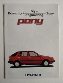 Picture of Hyundai Pony Sales Brochure