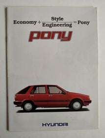 Hyundai Pony Sales Brochure