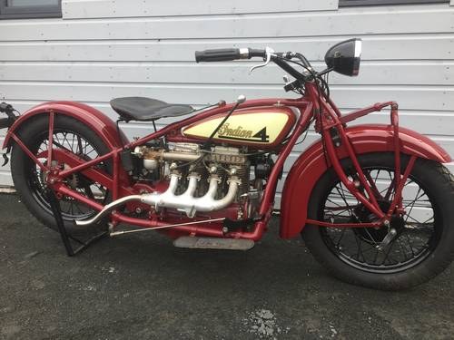 1928 Indian 4 to be sold by auction by H and H. For Sale by Auction