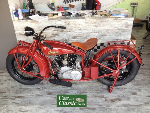 1928 Indian Scout 101 Sidecar 600 cc For Sale