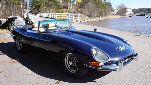 E-type Roadster 3.8 litre LHD with upgrades For Sale