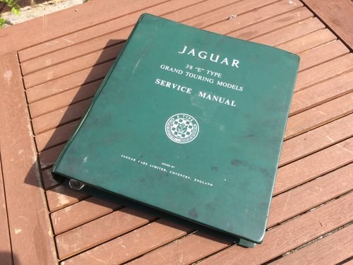 1966 Jaguar E Type 3.8 service manual In vendita