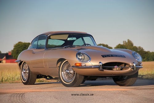 1964 Jaguar E-type Series 1 Coupe LHD in golden sand SOLD