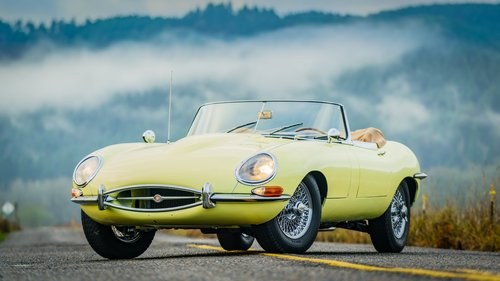 1966 Jaguar XKE Roadster = LHD Clean Yellow(~)Tan $129k For Sale