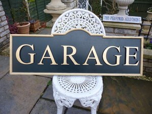 Hand Made Garage Sign In vendita