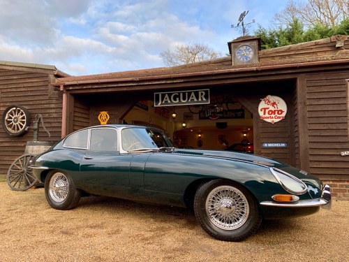 1965 JAGUAR E-TYPE S1 4.2 F.H.C, U.K. R.H.D, MATCHING NUMBERS. SOLD