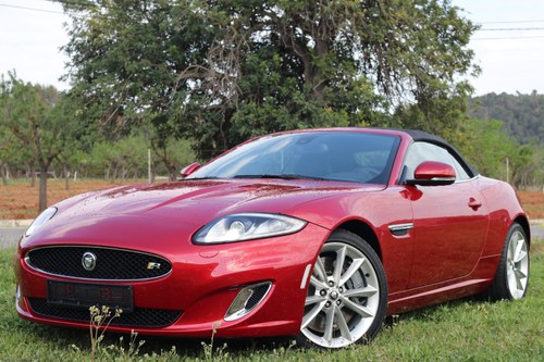 2013 LHD-Jaguar XKR 510PS - 1 of the few cabrios in red For Sale