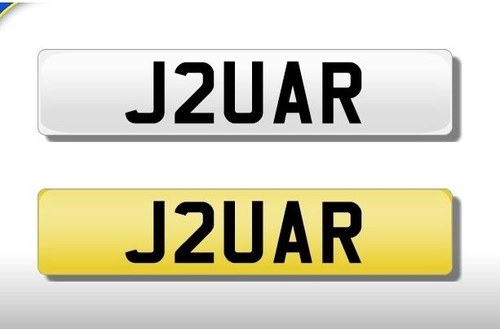 The Ultimate Jaguar Number Plate J2UAR SOLD