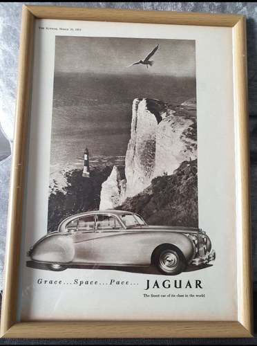 1953 Original Jaguar MK7 advert VENDUTO