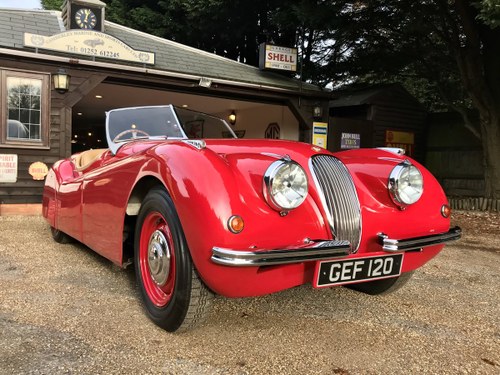 1950 JAGUAR XK120 ROADSTER - WITH PERIOD COMPETITION HISTORY SOLD